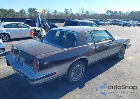 1987 Pontiac Grand Prix из США, поврежденный, VIN 2G2GJ11H7H2212611